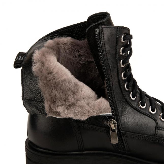Женские зимние ботинки с натуральным мехом - купить в интернет-магазине  Respect