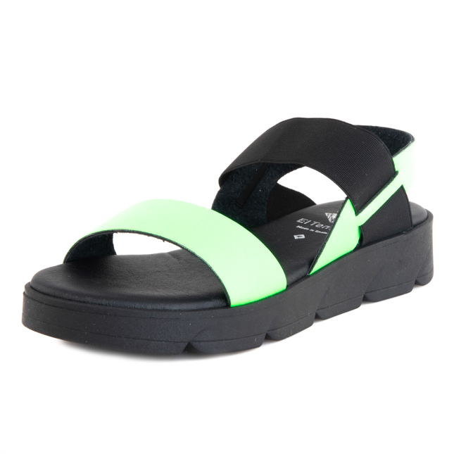 Чёрно-зеленые сандалии El Tempo El Tempo