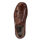 Светло-коричневые сандалии из натуральной кожи RIEKER