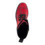 Чёрно-красные высокие ботинки из текстиля MARCO TOZZI MARCO TOZZI