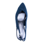 Синие туфли с открытой пяткой из текстиля MARCO TOZZI MARCO TOZZI