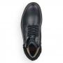 Чёрные высокие ботинки из натуральной кожи Rieker Rieker