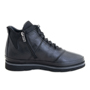 Чёрные высокие ботинки из натуральной кожи Marcomen