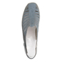 Голубые туфли с открытой пяткой из натуральной кожи RIEKER