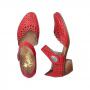 Красные туфли с открытой стопой Rieker Rieker