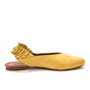 Жёлтые туфли с открытой пяткой из натуральной кожи MYM Exclusive