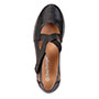 Чёрные туфли с открытой стопой из натуральной кожи Rheinberger Rheinberger