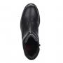 Чёрные высокие ботинки из искусственной кожи RIEKER