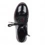 Чёрные ботинки из искусственной кожи RIEKER RIEKER