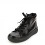 Чёрные высокие ботинки из натуральной кожи Romer Romer