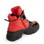 Красные высокие ботинки из искусственного лака KEDDO KEDDO