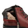 Бордовые высокие ботинки из натуральной кожи SHOIBERG SHOIBERG