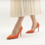 Оранжевые туфли из текстиля Alicantre Alicantre