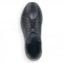 Чёрные кроссовки из натуральной кожи RIEKER RIEKER