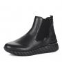 Чёрные высокие ботинки из натуральной кожи Remonte Remonte