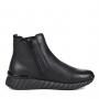 Чёрные высокие ботинки из натуральной кожи Remonte Remonte