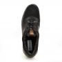 Чёрные низкие кроссовки из натуральной кожи El Tempo