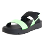 Чёрно-зеленые сандалии El Tempo