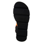 Чёрно-оранжевые сандалии из искусственной кожи El Tempo