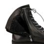 Чёрные высокие ботинки из натуральной кожи ESCAN ESCAN