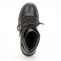 Чёрные высокие ботинки из натуральной кожи ESCAN ESCAN