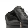 Чёрные высокие ботинки из натуральной кожи BADEN BADEN