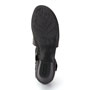 Чёрные туфли с открытой стопой из натуральной кожи Remonte Remonte