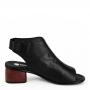 Чёрные туфли с открытой пяткой Remonte Remonte