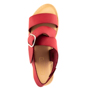 Красные сандалии из натуральной кожи SEMPLICE SEMPLICE