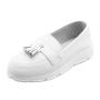 Белые низкие ботинки из натуральной кожи Respect Respect