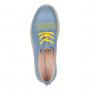 Голубые низкие ботинки из натуральной кожи Respect Respect