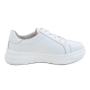Белые низкие кроссовки из натуральной кожи Respect Respect