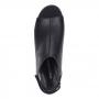 Чёрные туфли с открытой стопой из натуральной кожи Respect