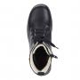 Чёрные высокие ботинки из натуральной кожи RIEKER RIEKER